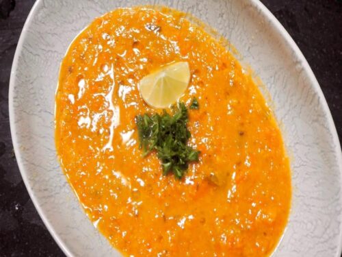 Linsesuppe med røde linser