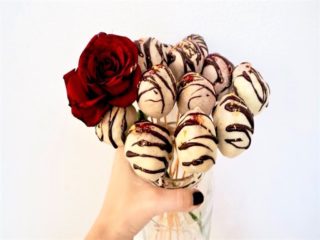 Popcakes med chokoladeovertræk