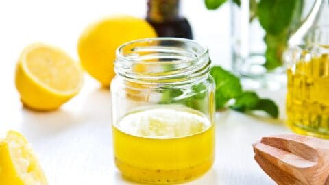 billede med vinaigrette dressing