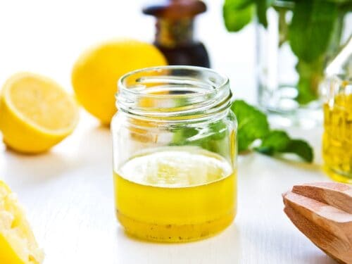 billede med vinaigrette dressing