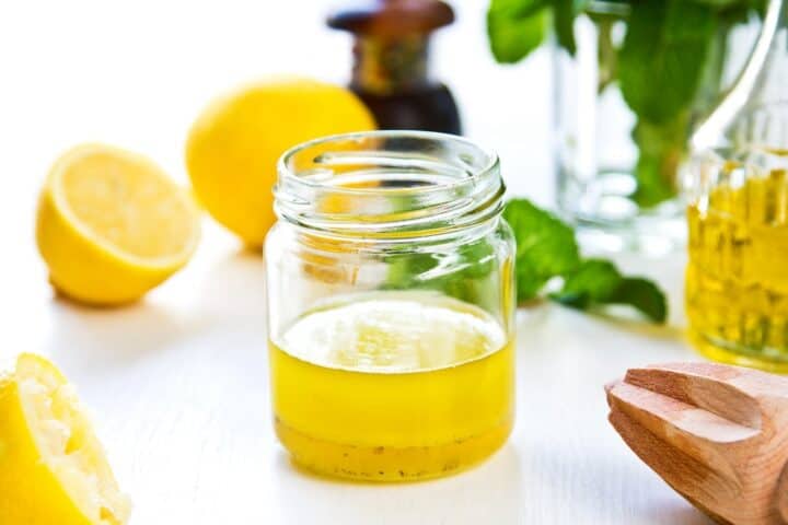 billede med vinaigrette dressing