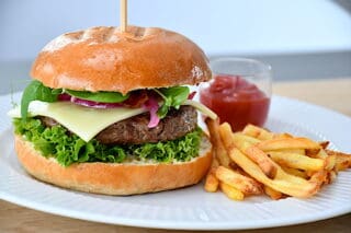 billede med verdens bedste burger