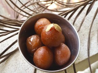 Indisk dessert gulab jamun