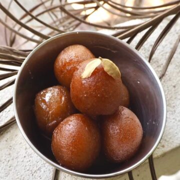 Indisk dessert gulab jamun