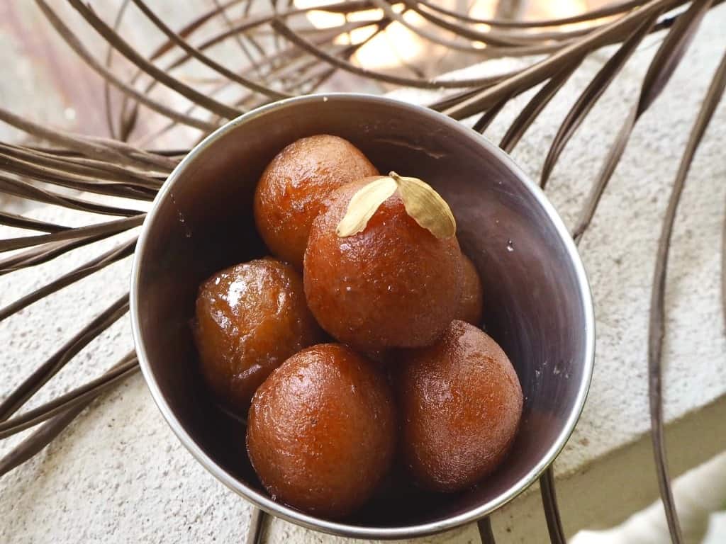 Indisk dessert gulab jamun