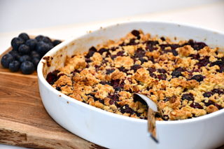 færdigbagt blåbærcrumble