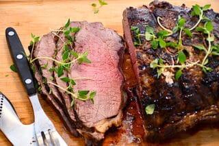 billede med ovnstegt oksefilet