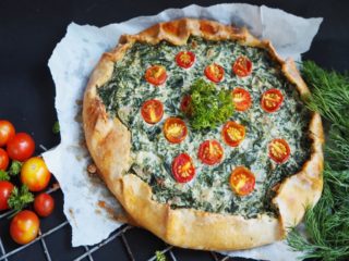 Galette med spinat