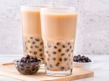 billede med Bubble Tea med bobaperler