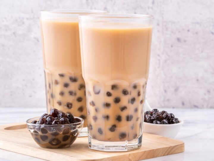 billede med Bubble Tea med bobaperler