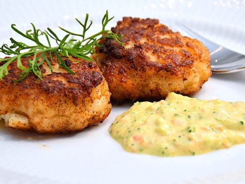 billede med fiskefrikadeller