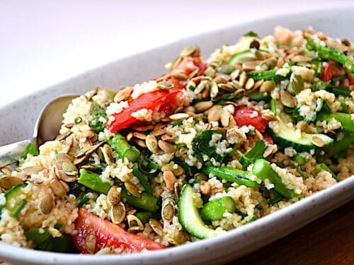 bulgursalat med asparges