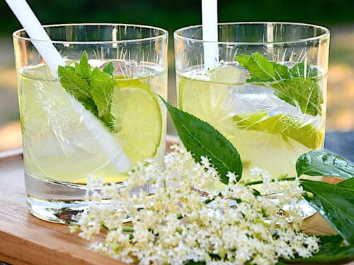hyldeblomst mojito med eller uden alkohol