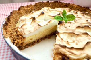 billede med Key lime pie