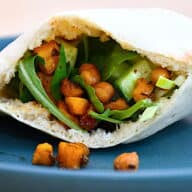 vegetar pita med kikærter