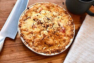 kokos crumble med æble