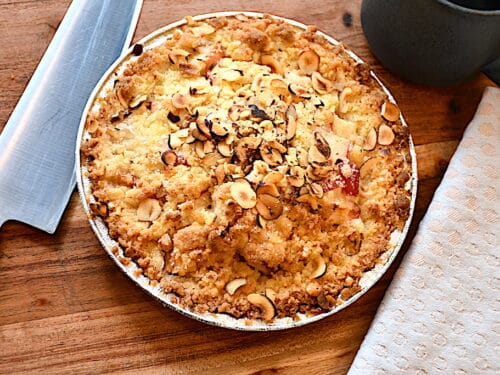 kokos crumble med æble