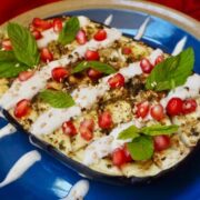 Bagt aubergine med tahin