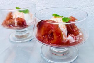 Portvinssyltede blommer