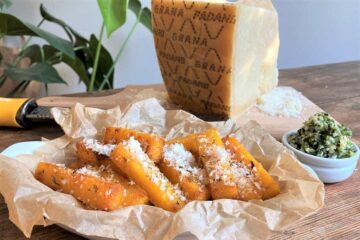 Polentafritter m Grana Padano