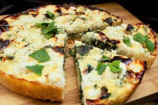 Vegetartærte med feta