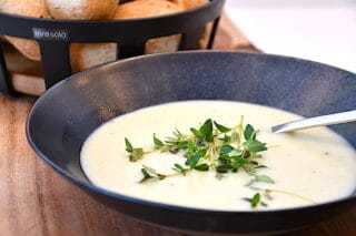 billede med hjemmelavet jordskokkesuppe