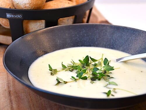 billede med hjemmelavet jordskokkesuppe