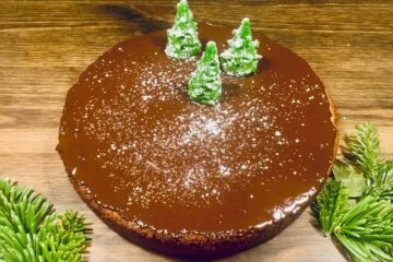 Marcipankage med chokolade