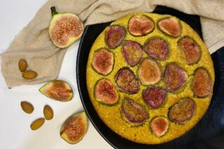 Figenkage med mandler