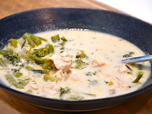 grøn karrysuppe