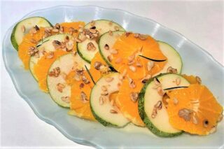 Appelsinsalat med pærer