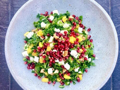 Grønkålssalat med feta