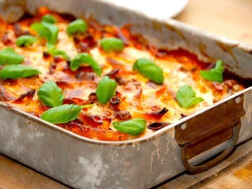 billede med lasagnette