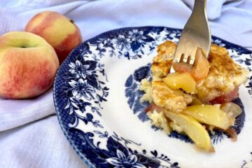 Peach cobbler
