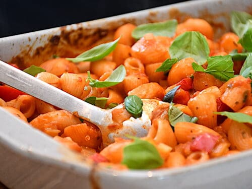 billede med simpel pastaret
