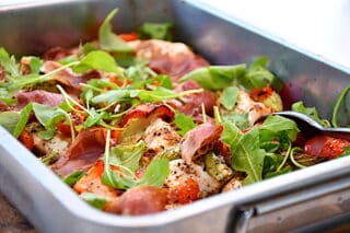 billede med italiensk kyllingefad