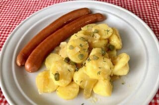 Gammeldags varm kartoffelsalat