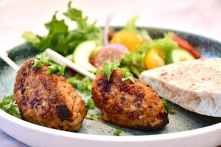 billede med kyllingekebab