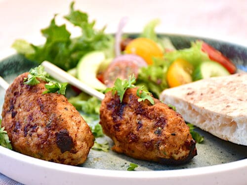 billede med kyllingekebab