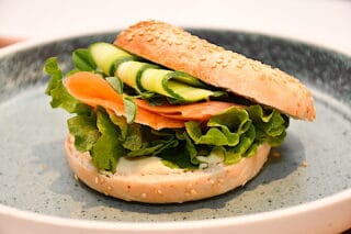 billede til bagel med røget laks