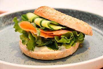 billede til bagel med røget laks