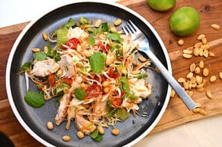 billede med asiatisk kyllingesalat