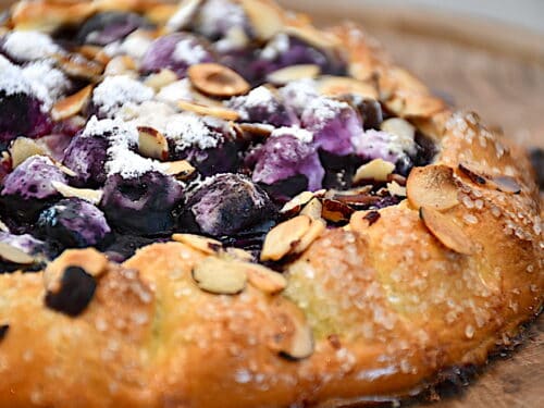 billede med blåbær galette