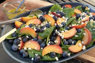 spinatsalat med blomkål