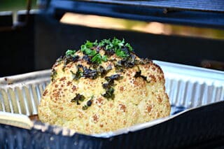 hel grillet blomkål