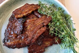 Sticky asiatisk flæsk i grill eller ovn