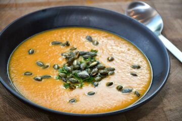 Foto af græskarsuppe