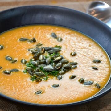 Foto af græskarsuppe