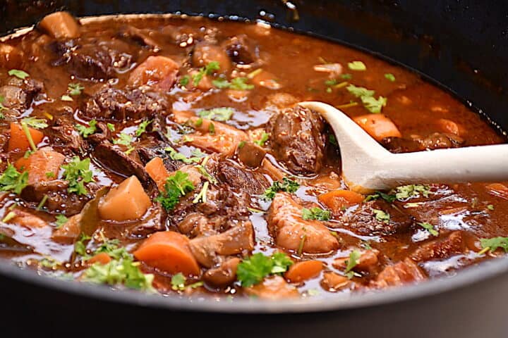Billede af Boeuf Bourguignon.
