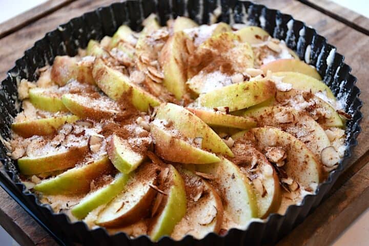 Nem æbletærte før ovn